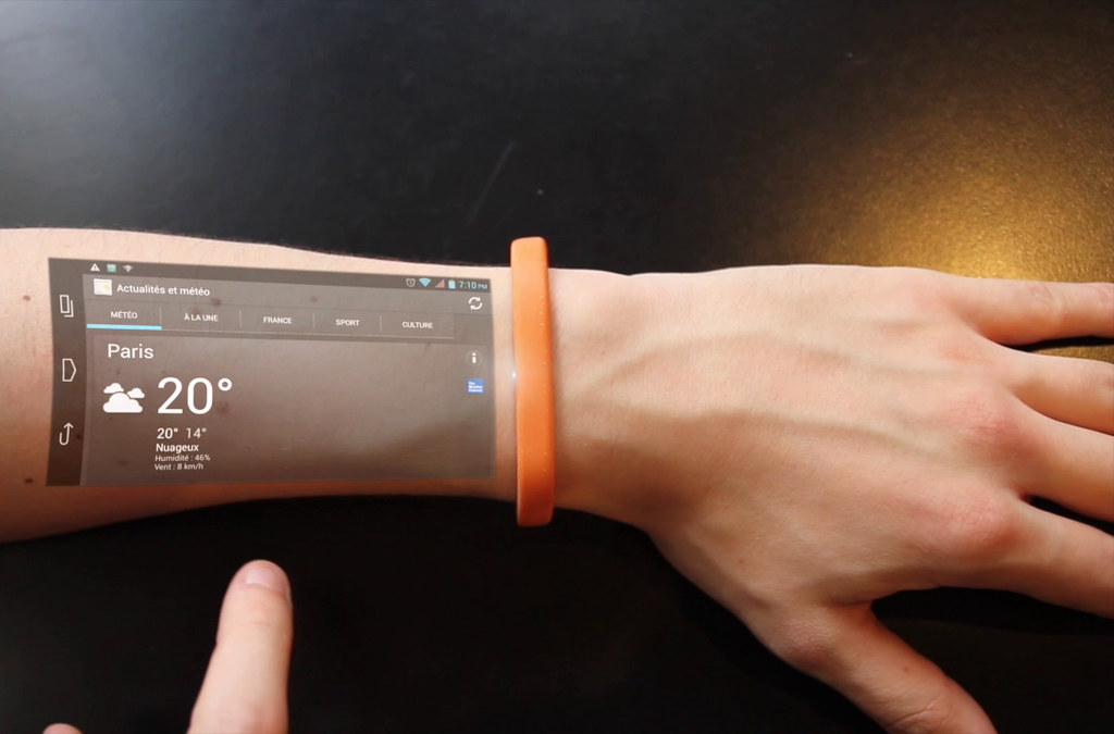 Cicret Wearable Projection Band