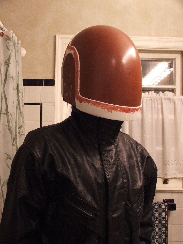 Test fit of helmet